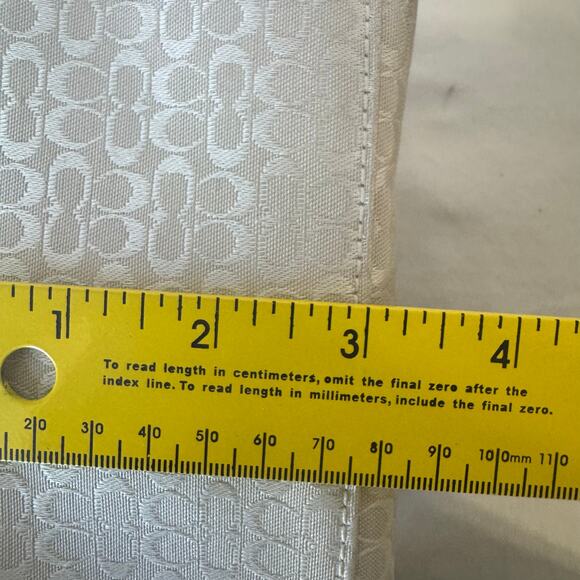 Coach Floral Bee Design Limited Edition Handbag Canvas 9" Purse Charm Spring - Picture 13 of 13